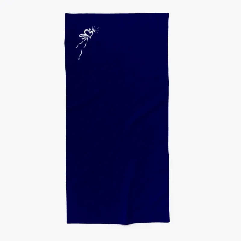 Queen of Spades beach towel - darks